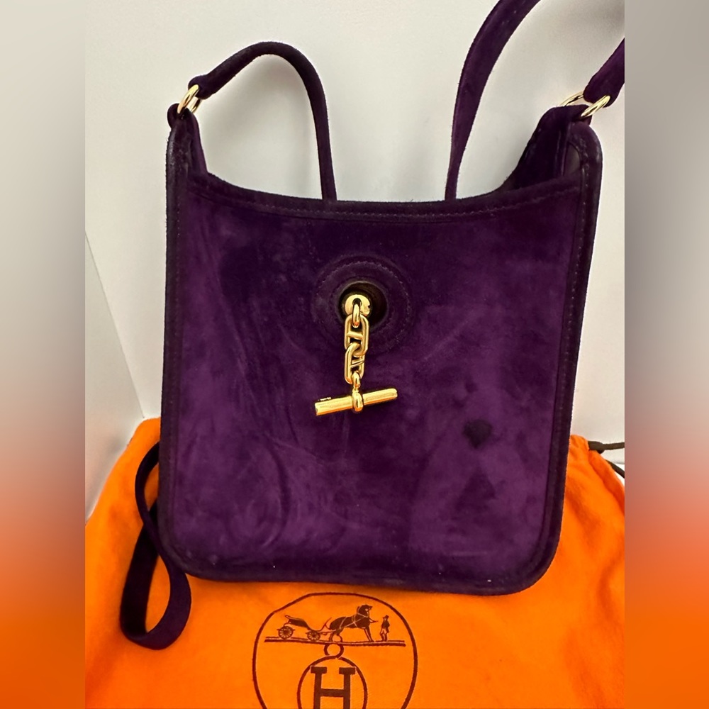 Hermes Purple Velvet Vespa PM